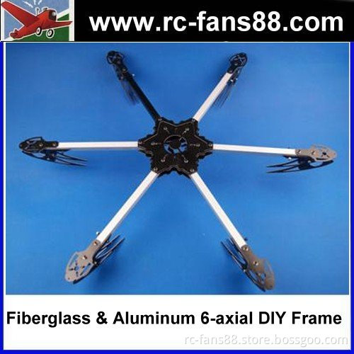 X600-6 Fiberglass & Aluminum RC 6-axial Copter DIY Frame